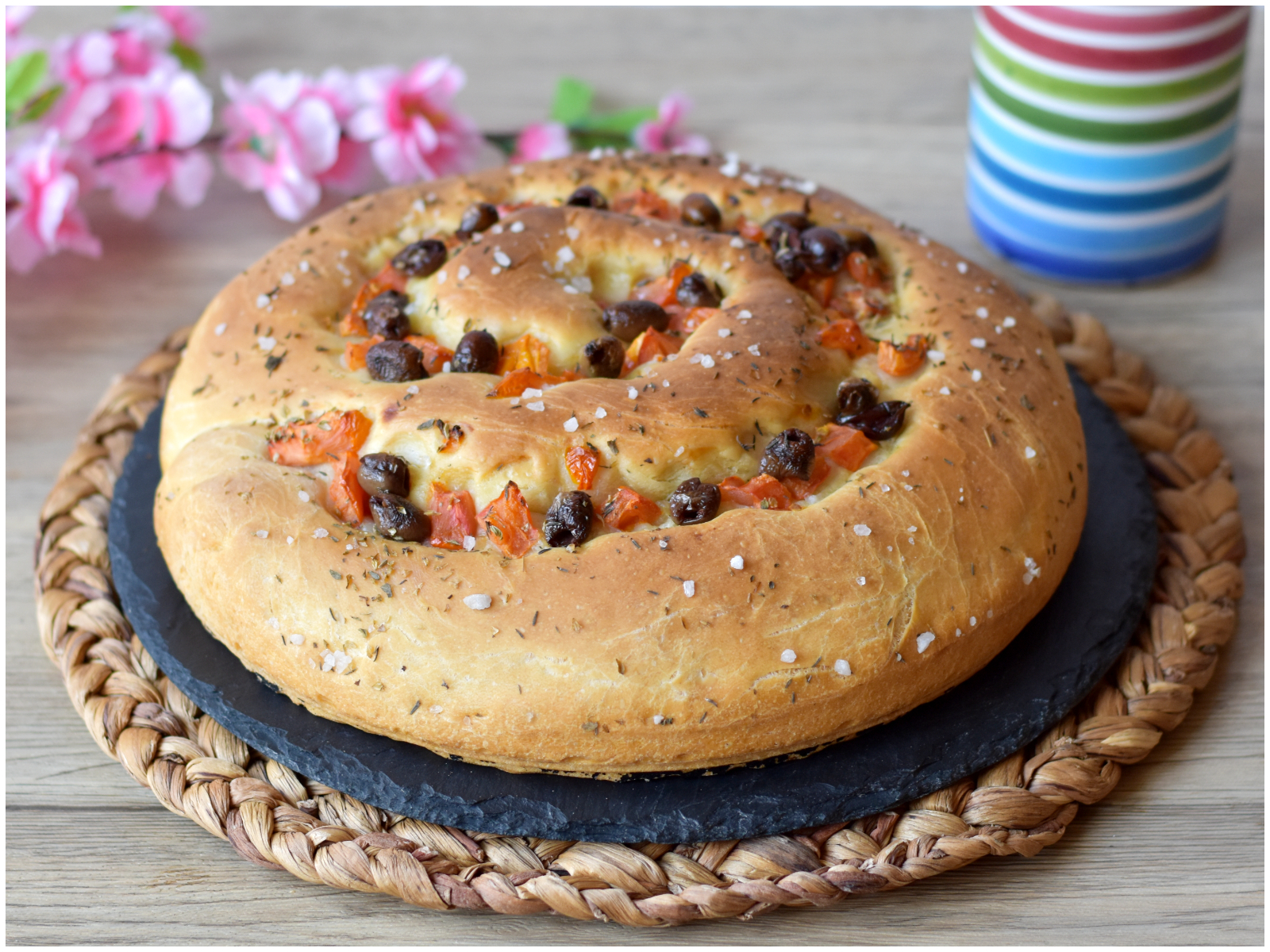 Focaccia arrotolata
